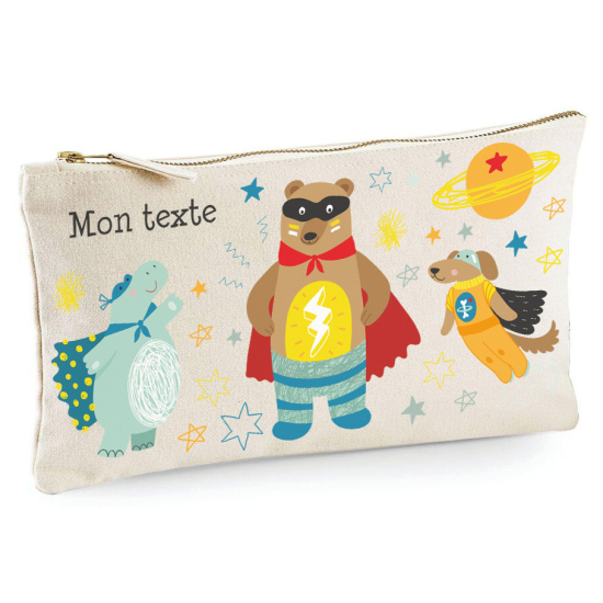 Estuche / Bolsa - Animales superhéroes