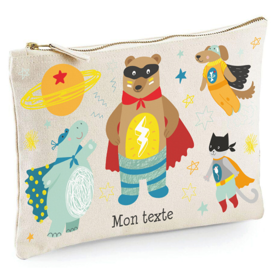 Estuche / Bolsa - Animales Superhéroes