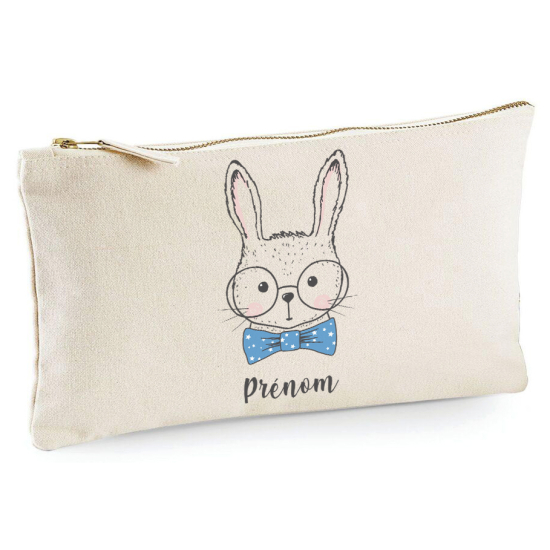 Estuche / Bolsa - Conejo con pajarita