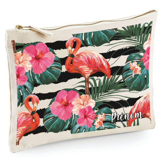 Estuche / Bolsa - Flamencos rosas