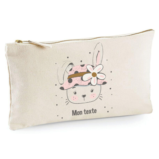 Estuche / Bolsa - Gato sombrero floreado