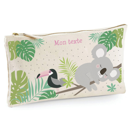 Estuche / Bolsa - Koala tucán en la rama