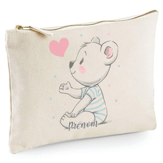 Estuche / Bolsa - Osito corazón