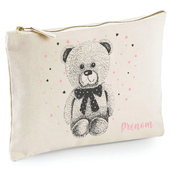 Estuche / Bolsa - Osito corazones