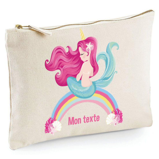 Estuche / Bolsa - Sirena Arcoíris