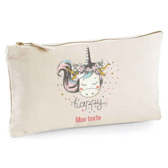 Estuche / Bolsa - Unicornio feliz