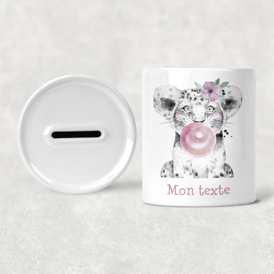 Hucha para niños personalizada - Infantil - Cachorro de león