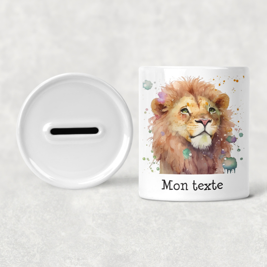 Hucha para niños personalizada - Infantil - Cachorro de león