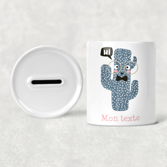 Hucha para niños personalizada - Infantil - Cactus