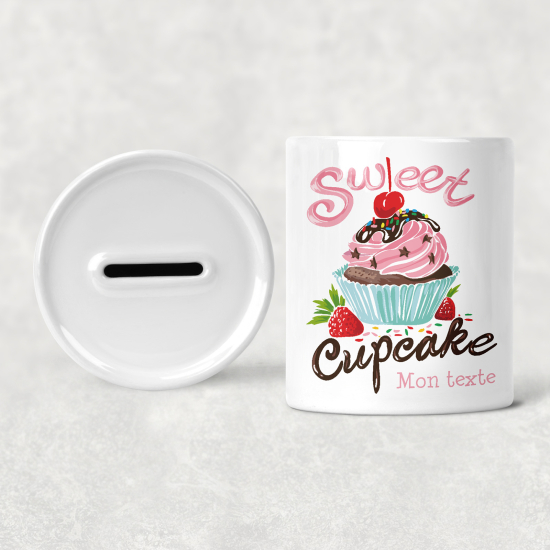 Hucha para niños personalizada - Infantil - Dulce Cupcake