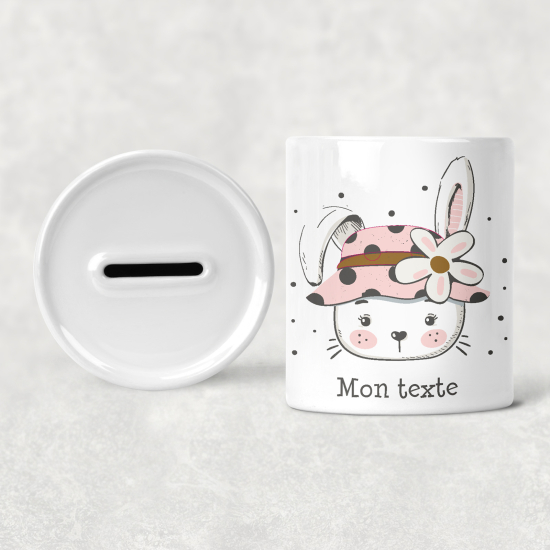 Hucha para niños personalizada - Infantil - Flores Lapine