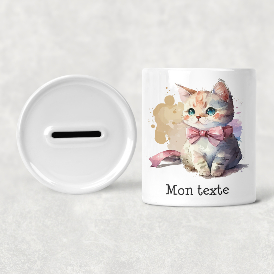 Hucha para niños personalizada - Infantil - Gatito