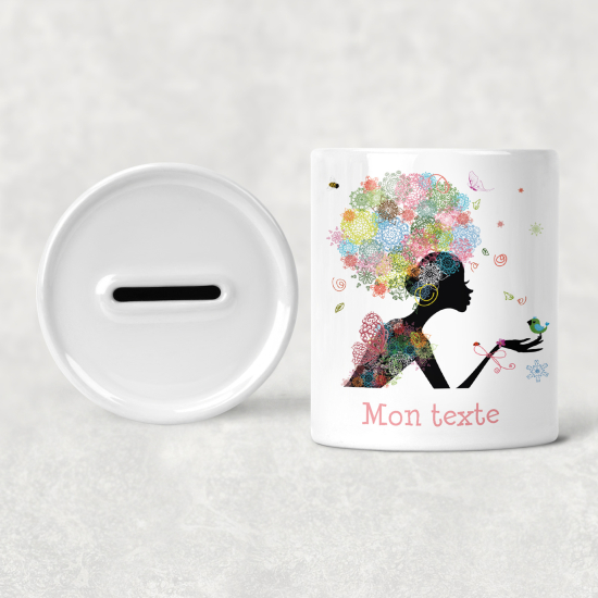 Hucha para niños personalizada - Infantil - Hada Flores