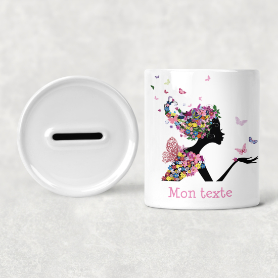 Hucha para niños personalizada - Infantil - Hada Flores
