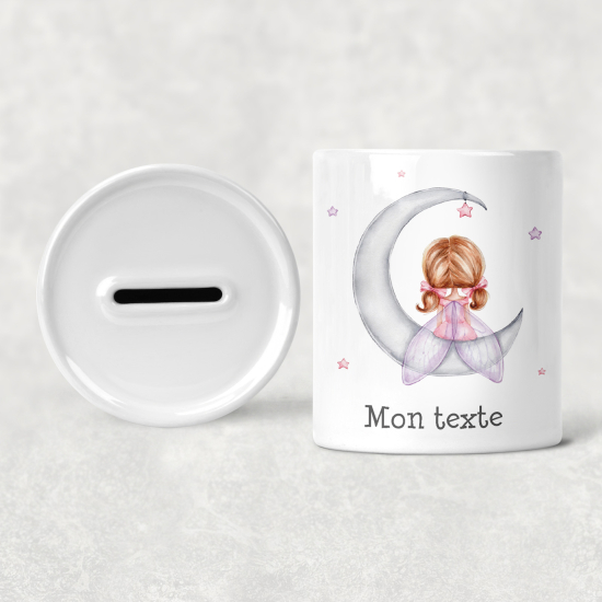 Hucha para niños personalizada - Infantil - Hada Luna