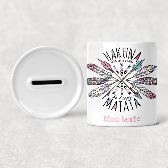 Hucha para niños personalizada - Infantil - Hakuna Matata