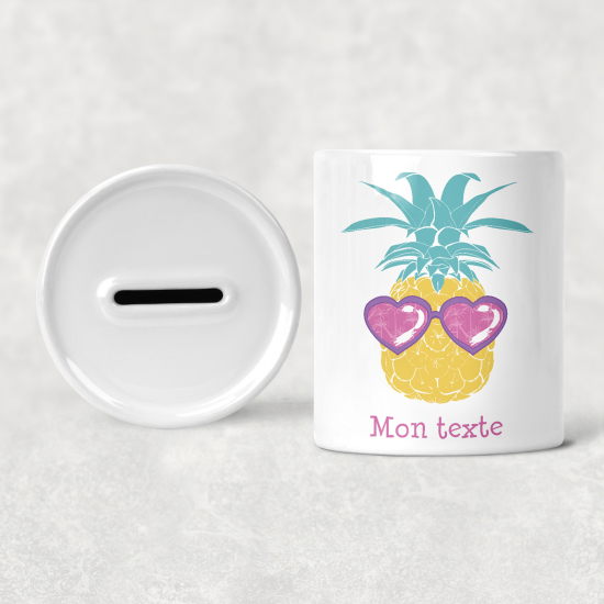 Hucha para niños personalizada - Infantil - Piña