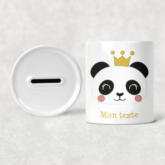 Hucha para niños personalizada - Infantil - Princesa Panda