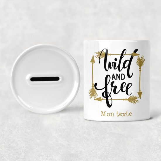Hucha para niños personalizada - Infantil - Salvaje y Libre