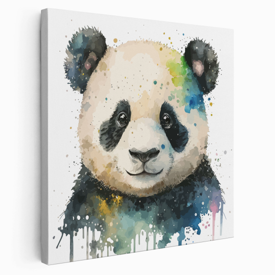 Lienzo cuadrado para niños - Infantil - Panda