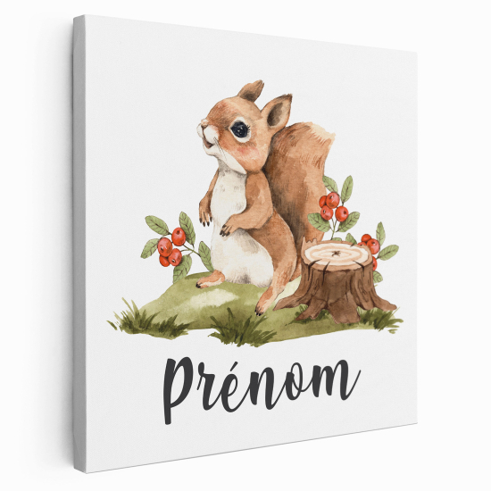 Lienzo personalizado para niños - Infantil - Ardilla