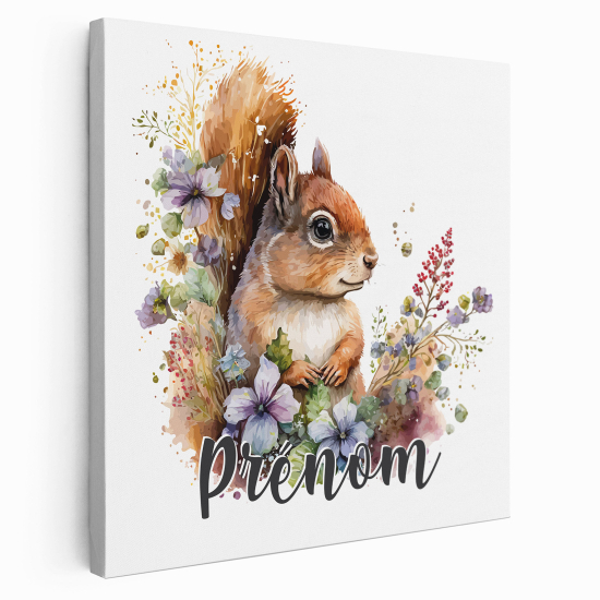 Lienzo personalizado para niños - Infantil - Ardilla