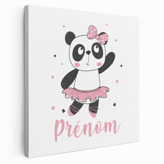 Lienzo personalizado para niños - Infantil - Bailarina Panda