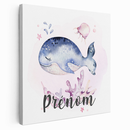 Lienzo personalizado para niños - Infantil - Ballena