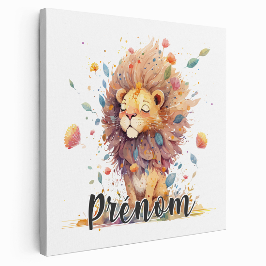 Lienzo personalizado para niños - Infantil - Cachorro de león
