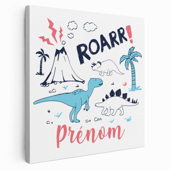 Lienzo personalizado para niños - Infantil - Dinosaurios