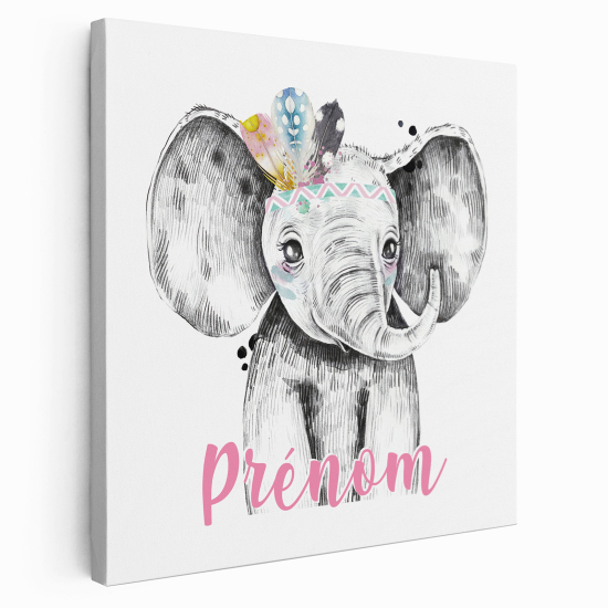 Lienzo personalizado para niños - Infantil - Elefantito