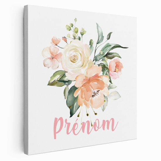 Lienzo personalizado para niños - Infantil - Flores