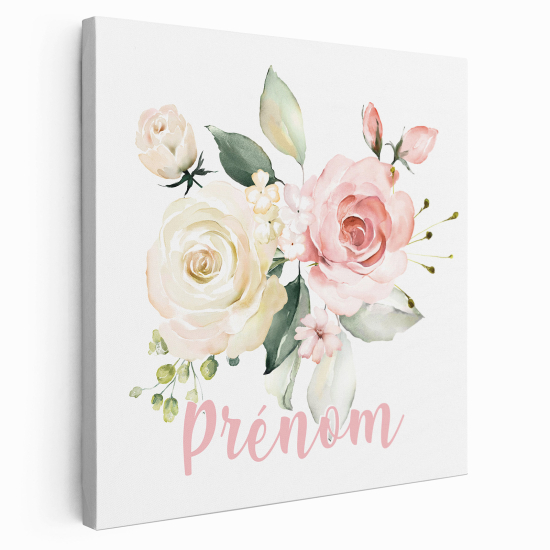 Lienzo personalizado para niños - Infantil - Flores