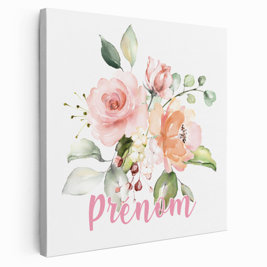 Lienzo personalizado para niños - Infantil - Flores