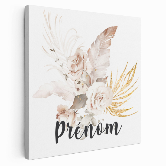 Lienzo personalizado para niños - Infantil - Flores