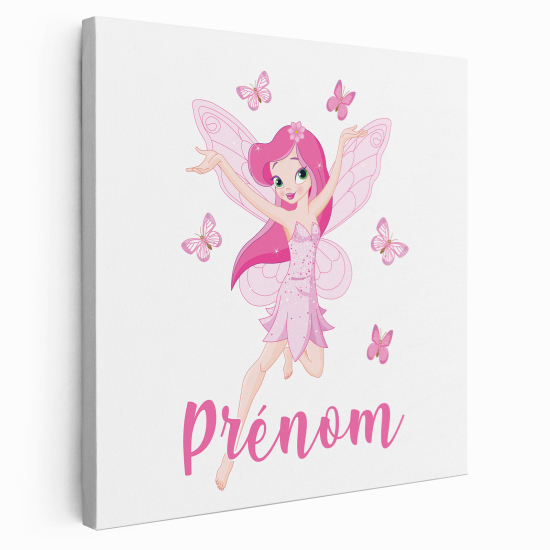 Lienzo personalizado para niños - Infantil - Hada Mariposas