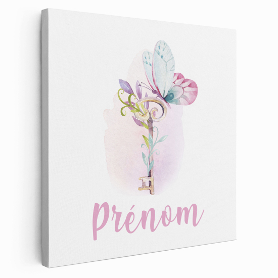 Lienzo personalizado para niños - Infantil - Llave Mariposa