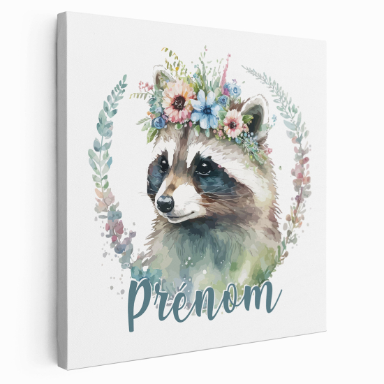 Lienzo personalizado para niños - Infantil - Mapache