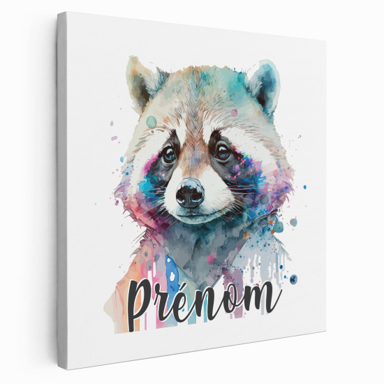 Lienzo personalizado para niños - Infantil - Mapache