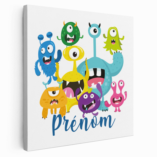 Lienzo personalizado para niños - Infantil - Pequeños Monstruos