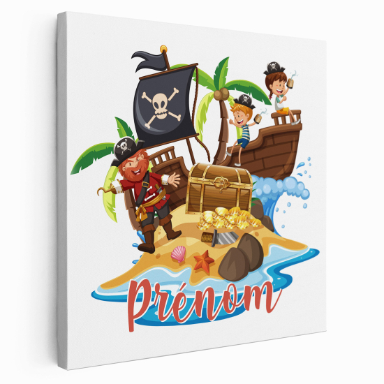 Lienzo personalizado para niños - Infantil - Piratas