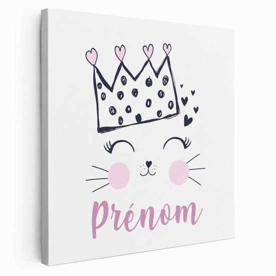 Lienzo personalizado para niños - Infantil - Reina de los Gatos
