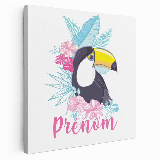 Lienzo personalizado para niños - Infantil - Tucán tropical