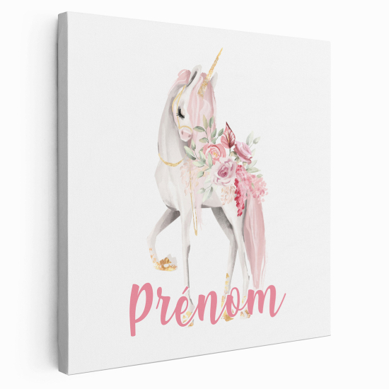 Lienzo personalizado para niños - Infantil - Unicornio