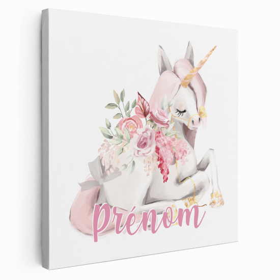 Lienzo personalizado para niños - Infantil - Unicornio