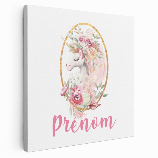 Lienzo personalizado para niños - Infantil - Unicornio