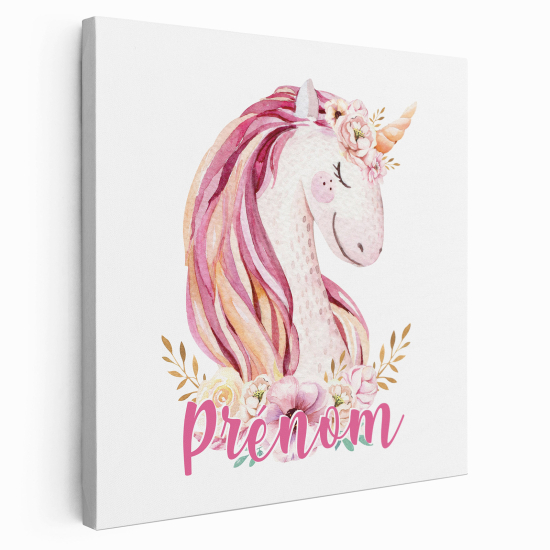 Lienzo personalizado para niños - Infantil - Unicornio
