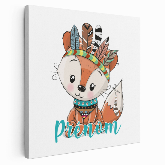 Lienzo personalizado para niños - Infantil - Zorro indio
