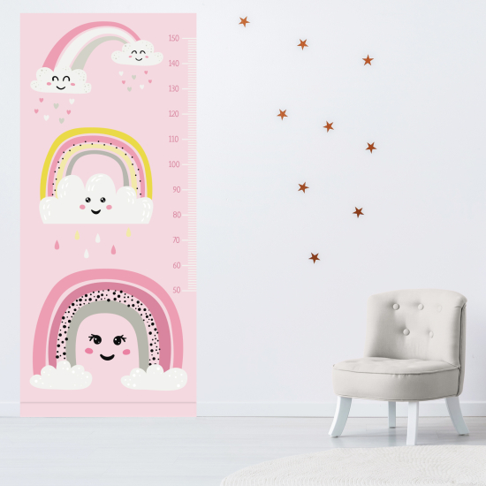 Medidor infantil Vinilo Adhesivo - Arcos iris