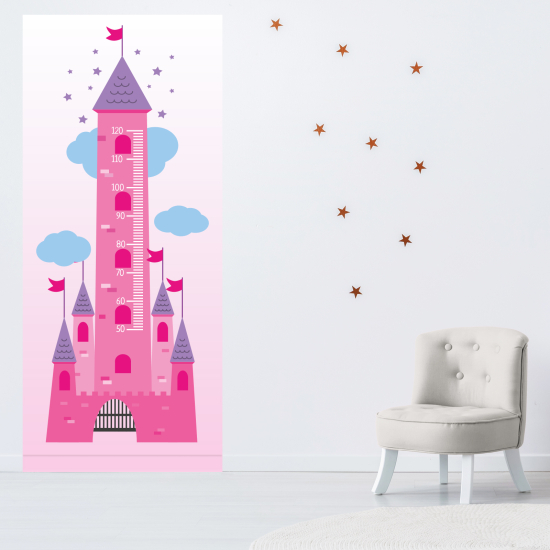 Medidor infantil Vinilo Adhesivo - Castillo